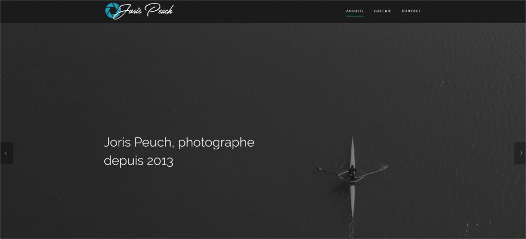 Création du site du photographe Joris Peuch