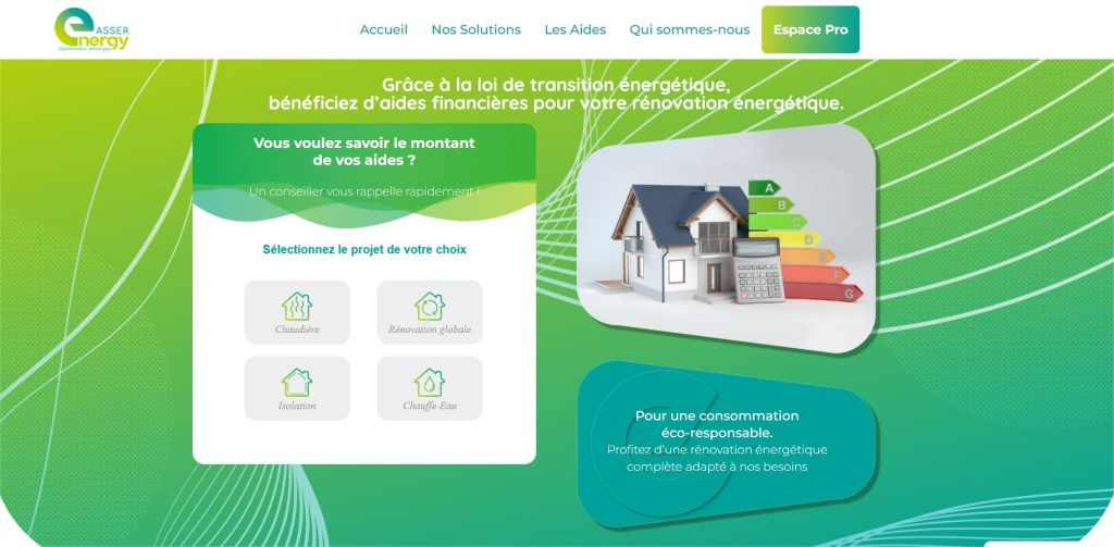 Création du site d&rsquo;Asser Energy