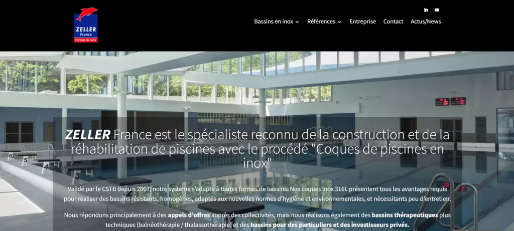 Création du site de Zeller France