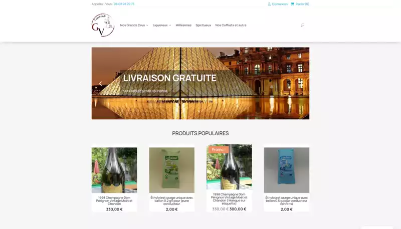 Création du site de Grand Vin